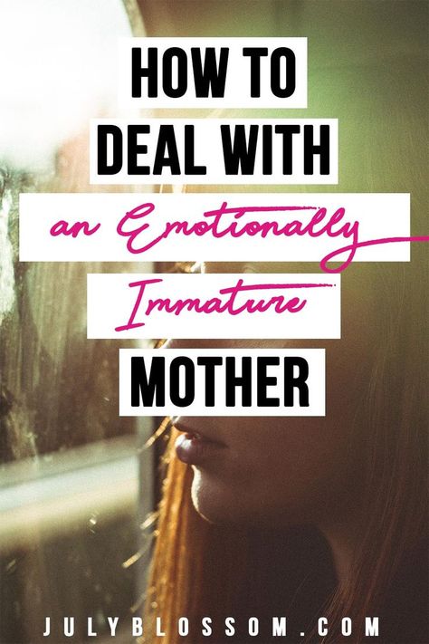 This article answers your question, ‘How do I deal with an emotionally immature mother?’ Dealing With Toxic Mother, Immature Mother Quotes, Selfish Parent Quotes Mothers, Estrangement From Mother, Dealing With Toxic Parents, Passive Aggressive Mother, Recovering From Emotionally Immature Parents, Dealing With Emotionally Immature Parents, Emotional Unavailable Parents