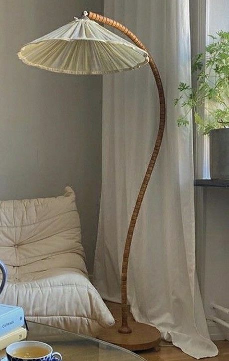 Statement Floor Lamps, Cool Diy Furniture, Office Fall Decorations, Office Fall Decorations Ideas, Cottagecore Furniture, Fall Bedroom Aesthetic, Celling Lamp, Cozy Fall Living Room, Sofa Cozy