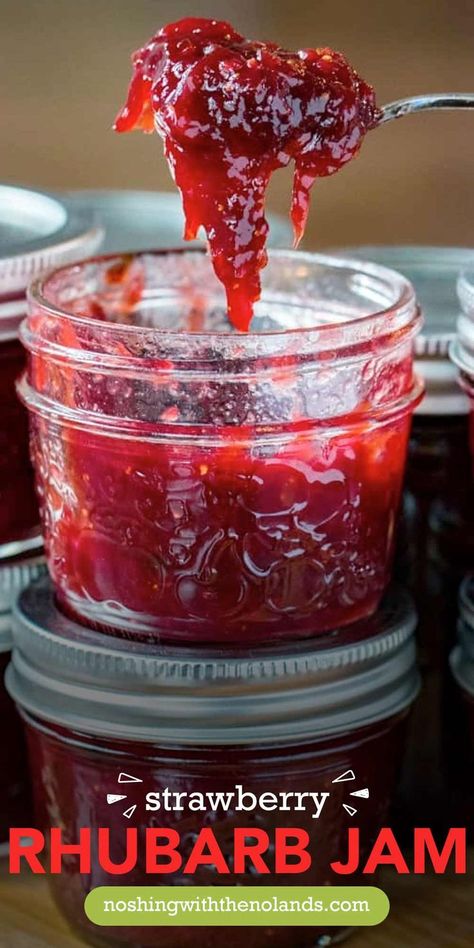 Rhubarb Jam No Pectin, Rhubarb Butter, Rhubarb Bread, Homesteading Recipes, Growing Rhubarb, Rhubarb Jam Recipes, Fresh Rhubarb, Strawberry Rhubarb Jam, Modern Homestead