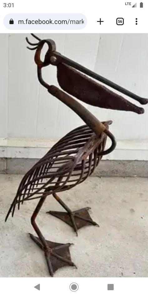 Rebar Art, Shovel Art, Welding Idea, Weld Art, Junk Metal Art, Welded Metal Art, Metal Welding Art, Recycled Metal Art, Horseshoe Crafts