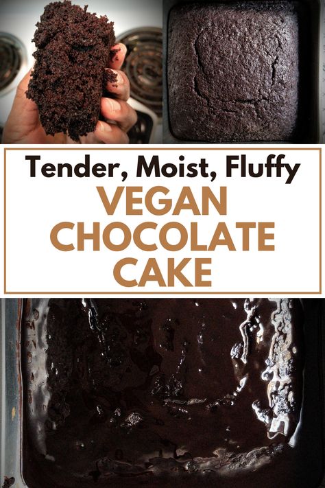 Plant Based Chocolate Cake, Vegan Dark Chocolate Cake, Chocolate Devils Food Cake, Best Vegan Chocolate Cake, Homemade Vegan Chocolate, Small Chocolate Cake, Christmas Chocolate Desserts, Cafe Cakes, Chocolate Cake Mix Recipes