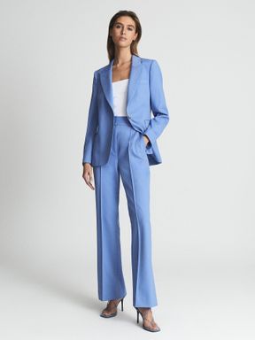 Tailored Suit Women, Blue Wedding Suit, Workwear Women, Sweat Suits, Single Breasted Blazer, Sweat Suit, Tailored Suit, Blazer Blue, Suit Women