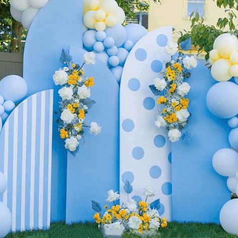 Chiara Backdrop, Mickey Theme, Arched Wall, Rosé Theme, Safari Theme Birthday, Baby Shower Purple, Balloon Backdrop, Balloon Wall, Wall Backdrops