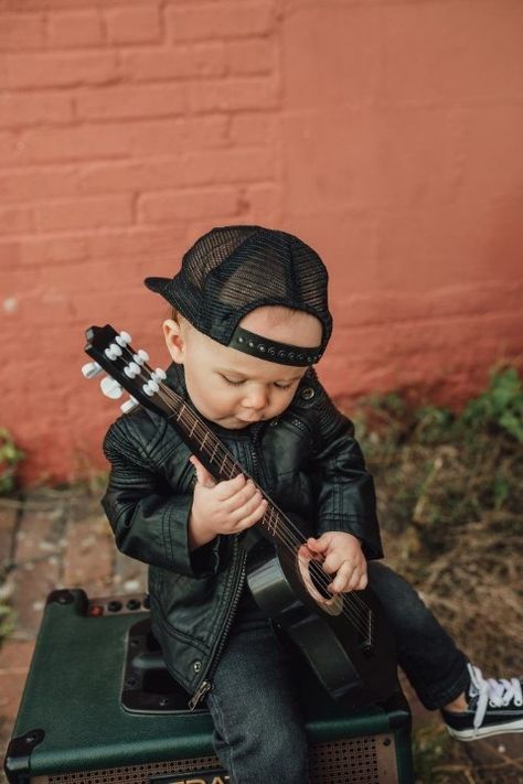 Boy First Birthday Pictures, First Birthday Shirt Boy, Rock And Roll Birthday, Toddler Photoshoot, First Birthday Shirt, 1st Birthday Photoshoot, First Birthday Pictures, Florida Fashion, Baby Boy Photography