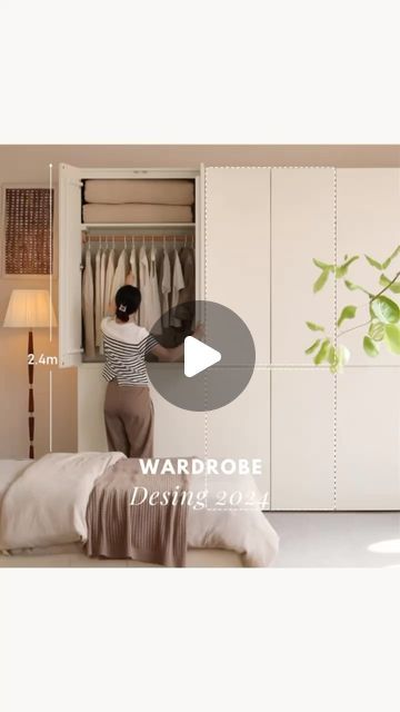 High Ceiling Built In Wardrobe, Bedroom Floor To Ceiling Wardrobes, Wardrobe Layout Design, Minimalist Wardrobe Design, Floor To Ceiling Closet, Latest Wardrobe Design For Bedroom, Modular Wardrobe Design, Built In Wardrobe Ideas Layout, Cabin Apartment