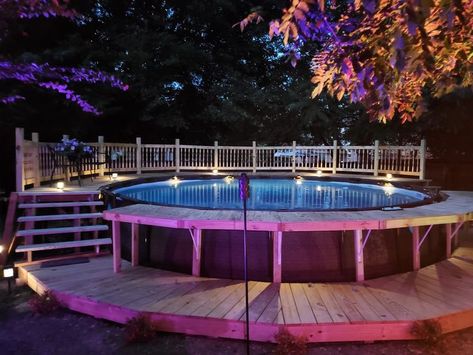 Above ground pool with bar and deck in 2022 | Backyard pool landscaping, Swimming pools backyard, Pool landscaping Above Ground Pool Landscape, Decks Around Pools, Above Ground Pool Deck, Pool Deck Plans, Pool Deck Ideas, Swimming Pool Decks, Outdoor Pool Area, Pools Backyard Inground, Above Ground Pools