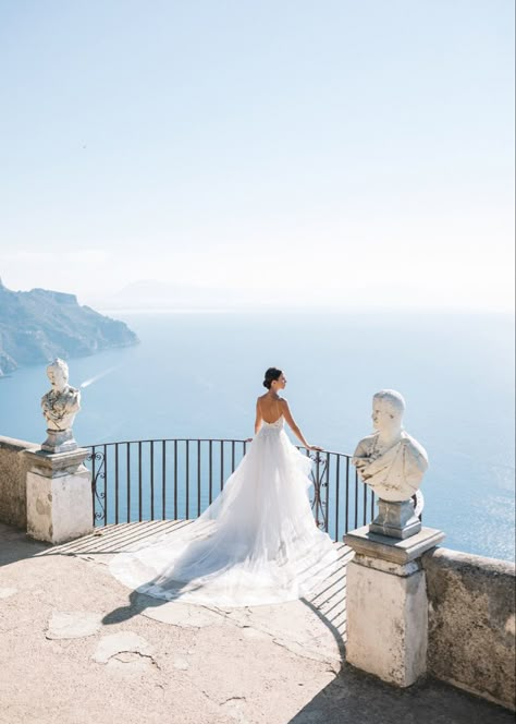 Amalfi Coast Wedding Dress, Italy Elopement Dress, Wedding Dresses Italy, Belmond Caruso, Villa Treville, Villa Astor, Ravello Wedding, Villa Del Balbianello, Money Wedding