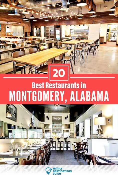 Want to see the best restaurants in Montgomery, AL? We’re FamilyDestinationsGuide, and we’re here to help: From incredible brunch spots and amazing places to eat dinner, to local foodie spots and hidden gems, discover the BEST Montgomery restaurants - so you get memories that last a lifetime! #montgomery #montgomeryrestaurants #restaurantsinmontgomery #bestrestaurantsinmontgomery #placestoeatmontgomery Alabama Travel, Kid Friendly Restaurants, Montgomery Alabama, Family Destinations, Brunch Spots, Southern Hospitality, Family Restaurants, Germany And Italy, Food Places