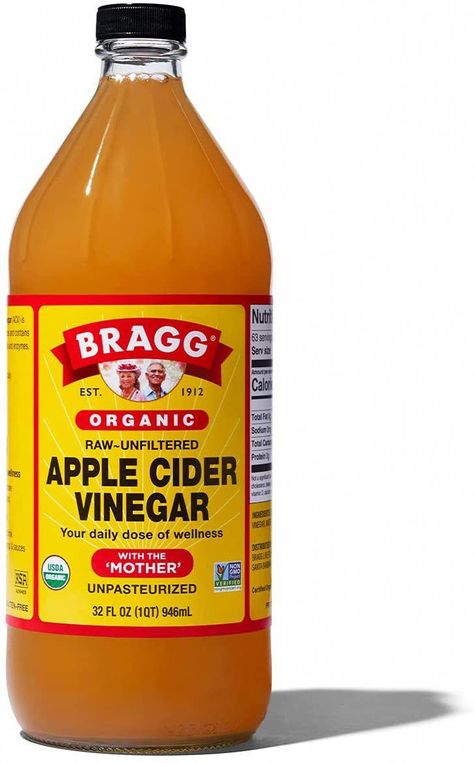 Bragg Organic Raw Apple Cider VinegarBragg Organic Raw Apple Cider Vinegar is unfiltered, unheated, unpasteurized and 5% acidity, and contains the amazing Mother of Vinegar. Bragg Apple Cider Vinegar is organically grown, processed, and bottled i... Bragg Apple Cider Vinegar, Pest Spray, Braggs Apple Cider, Braggs Apple Cider Vinegar, Unfiltered Apple Cider Vinegar, Raw Apple Cider Vinegar, Organic Apple Cider, Cold Sores Remedies, Organic Apple Cider Vinegar