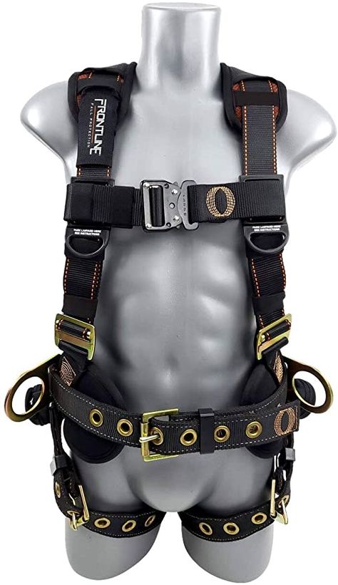 Full Body Harness, Army Helmet, Tool Belts, Fall Protection, Leg Straps, Adventure Outfit, Tool Belt, Body Harness, Black Plates