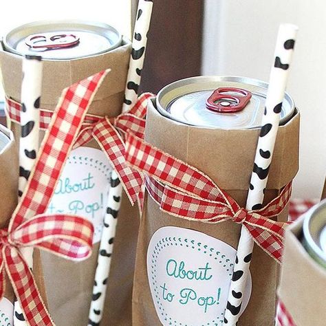 RubberStamps.com on Instagram: "Bring your baby-q to the next level with these festive "about to pop" cans! Check out the blog for more DIY rubber stamp baby shower projects. 👶🏽🐮🐓" Diy Rubber Stamp, About To Pop, Baby Shower Bbq, Pop Cans, Baby Q, Boy Baby Shower Themes, Shower Themes, Bbq Party, Boy Baby