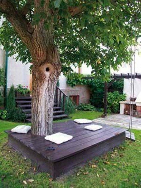 Backyard Seating Ideas, Backyard Seating Area, Cheap Backyard, Backyard Seating, Cozy Backyard, Seating Ideas, Backyard Playground, Pinterest Diy, Backyard Diy Projects