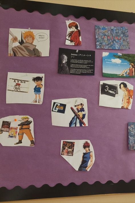 History of Anime & Manga Anime Bulletin Board, Board Ideas, Comic Character, Bulletin Boards, Bulletin Board, Comics, History, Electronic Products, Anime