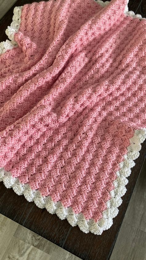 Easy Modern Textured Blanket Crochet Pattern, Sober Granny Baby Blanket Pattern, Soft and Warm Reversible Throw Blanket, Pink and White - Etsy Canada Pink Crochet Blanket, Textured Blanket, Textured Blankets, Blanket Crochet Pattern, Needle Crafts, Crochet Bebe, Manta Crochet, Granny Square Blanket, Baby Blanket Pattern