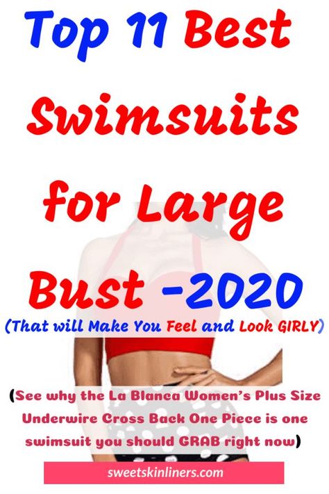 Bathing Suit For Big Bust, Best Bikinis For Large Bust, Swimsuits For Big Busts, Best Bathing Suits, Large Bust Swimsuit, Fun One Piece Swimsuit, Swimsuit For Body Type, Swimsuits One Piece, Modest Swimsuits