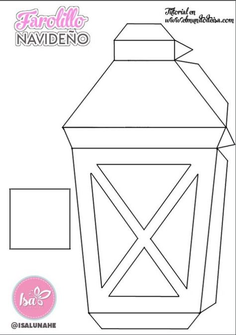 Diy Crafts Easy At Home, Lantern Pattern, Lantern Template, Christmas Lamp, Christmas Lantern, Paper Flower Decor, Diy Projects For Beginners, Diy Lanterns, Paper Lantern