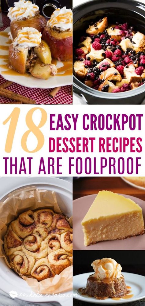 Easy Crockpot Dessert, Crockpot Dessert, Crockpot Cake, Make Dessert, Crockpot Dessert Recipes, Slow Cooker Recipes Dessert, Crock Pot Desserts, Slow Cooker Desserts, Nutritious Snacks