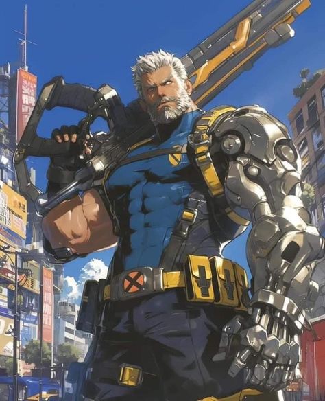 Cable Xmen, Nathan Summers, Cable Marvel, Xman Marvel, Marvel Character Design, Anime Inspiration, Xmen Comics, Doctor Strange Marvel, Marvel Xmen