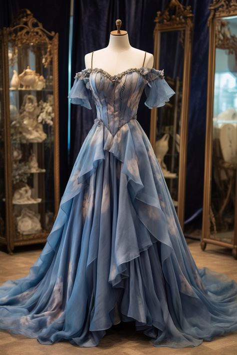 Bluebell inspired gown Prom Dress Inspiration, Prom Dresses Vintage, Fantasy Gowns, Medieval Dress, Pretty Prom Dresses, Fairytale Dress, Fantasy Dress, Fancy Outfits, Beautiful Gowns