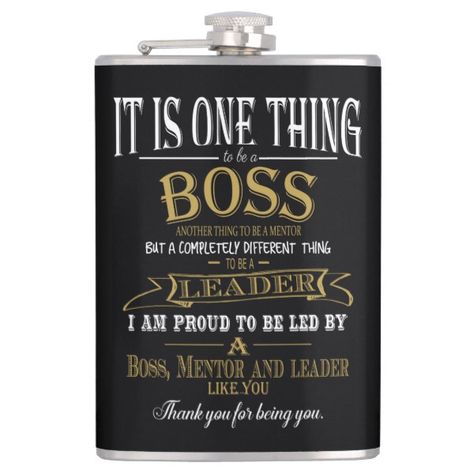 Boss day Gift Hip Flask #bossday #boss #bestboss Christmas Gifts For Your Boss, Thank You Plaques, National Bosses Day, Thank You Poster, Thank You Boss, Boss Christmas Gifts, Boss Day, Boss Humor, Gifts For Your Boss