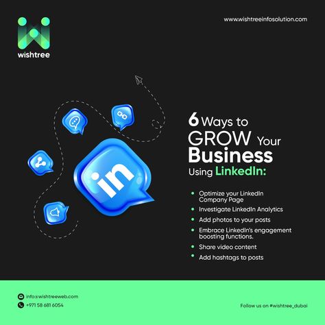 You should consider how to publish a post properly in addition to writing an interesting enough post because this factor will help you get enough likes on your Linkedin page. Hope you liked this content If yes! Follow us on #wishtree_dubai Contact us info@wishtreeweb.com +971 58 681 6054 www.wishtreeinfosolution.com Linkedin Social Media Post, Linkedin Post Design, Typographic Poster Design, Digital Advertising Design, Linkedin Page, Posts Ideas, Video Marketing Strategies, Ads Creative Advertising Ideas, Advertising Ideas