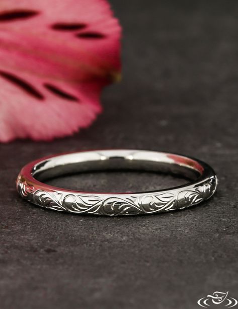 Silver engraved bracelet