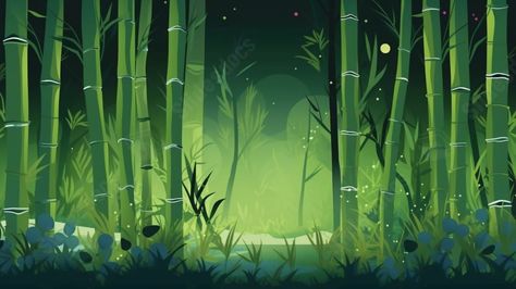 Bamboo Background, Cartoon Decoration, Ppt Background, Decoration Background, Slide Background, Green Bamboo, Forest Plants, Powerpoint Background, Bamboo Art