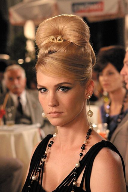 Betty Draper Mad Men Makeup, Mad Men Party, 1960s Hair, 60s Hair, Betty Draper, Mad Men Fashion, January Jones, Don Draper, Look Retro