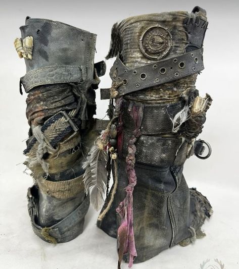 CraftCollabo - Etsy Hungary Warrior Boots, Wasteland Warrior, Festival Outfit, Larp, Cyberpunk, Poland, Festival, Boots, Design