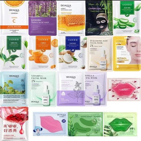 Daraz's Choice BIOAQUA Pack Of 15 Moisturizing Facial Face Sheet Mask & Hydrating , Radiance Boost , Moisturizing , Skin Care Sheet Mask Brand Name : BIOAQUA Price : 999 Rs Only 50% discount Buy Here : https://s.daraz.pk/s.Zk87?cc Moisturizing Skin Care, Gold Face Mask, Facial Face, Mask Cream, Skin Care Face Mask, Face Sheet Mask, Hydrating Mask, Sheet Mask, Skincare Set