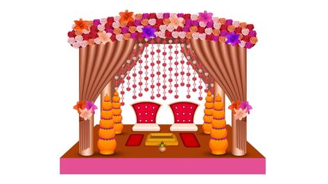 Mandap Illustration, Lagna Patrika, Adobe Wedding, Caricature Design, Indian Wedding Mandap, Cartoon Wedding Invitations, Indian Wedding Stage, Illustration Indian, Caricature Wedding Invitations