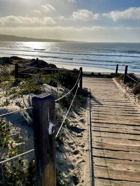 Monterey bay. Beach. Sand. Sunset. Monterey Aesthetic, Monterey Bay Aesthetic, Beach Walkway, Lovers Point Beach Monterey, Monterey Bay California, Monterrey California Monterey Bay, Csu Monterey Bay, 2023 Aesthetic, Class Inspiration