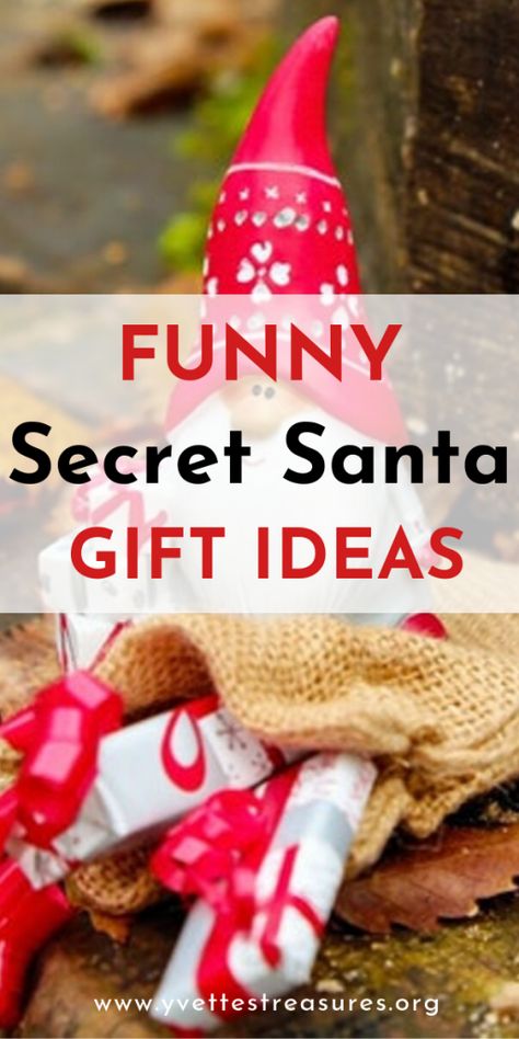 Check out these funny secret Santa gift ideas. These secret Santa gifts are perfect for coworkers and Christmas parties. Come and have a good laugh at our secret Santa gifts. #secretsantagifts #secretsantaideasforwork #giftsforcoworkers #giftsforoffice #Christmasgiftideas #holidays #yvettestreasures | www.yvettestreasures.org Secret Santa Rules, Secret Santa Poems, 10 Secret Santa Gifts, Santa Notes, Work Secret Santa, Secret Santa Gift Ideas, Secret Santa Christmas Gifts, Funny Secret Santa Gifts, Pinterest Valentines