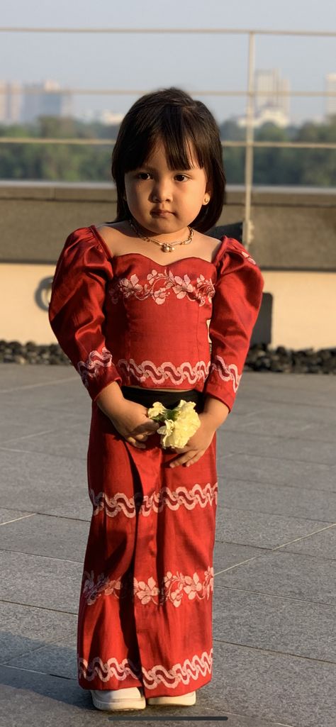 Myanmar costume for baby Baby Myanmar Dress, Myanmar Costume, Myanmar Traditional Dress, Myanmar Dress Design, Myanmar Dress, Photo Poses For Couples, Baby Costumes, Couple Posing