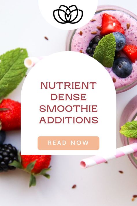 Smoothie Add Ins, Nutrient Dense Smoothie, Food Nutrition, Nutrient Dense, Kids Health, Nutrition Recipes, Traditional Food, Holistic Health, Health And Nutrition