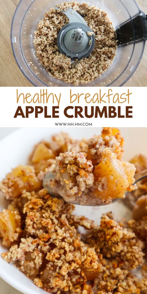 Healthy Breakfast Apple Crumble - Her Highness, Hungry Me Breakfast Apple Crumble, Healthy Apple Crumble, Healthy Apple Crisp, Crumb Recipe, Apple Crumble Recipe, Apple Breakfast, Plats Healthy, Apple Crumb, Apple Recipe