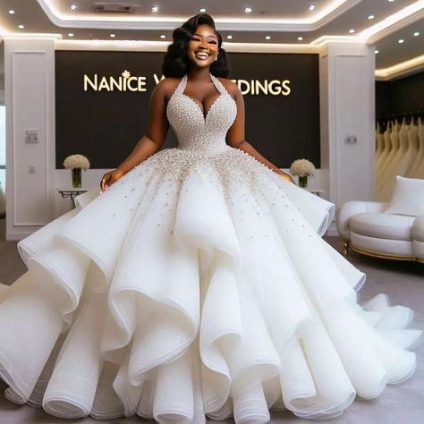 Nanice Weddings | Wedding dresses in Accra | Each slide is my favourite design😍❤️ ✨ #BridalMagic😍❤️.... We are just a call away +233243622172 . . . . @weddingdresslookbook… | Instagram One Shoulder Ball Gown Wedding Dress, Ball Wedding Dresses Gown, African Wedding Theme, Fair Wedding, Events Planning, Dream Wedding Decorations, Chic Dress Classy, Stylish Wedding Dresses, Cute Wedding Dress