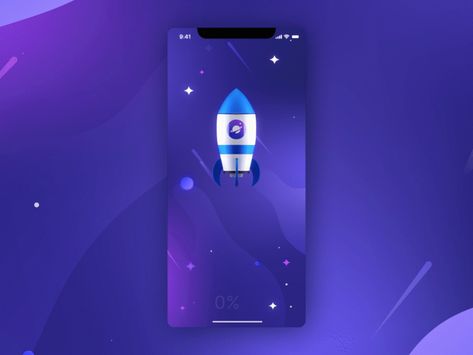 Saturn App. Loading screen by Bohdan Heraschenko on Dribbble Loading Ui, Loader Animation, Profile Character, Loading Screen, Screen Design, App Ui, Motion Design, Ui Design, App Design