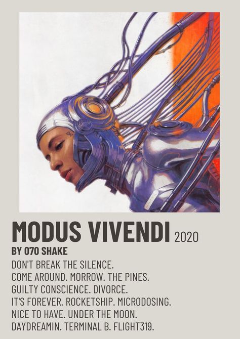 070 SHAKE - MODUS VIVENDI 2020 Alternative Minimalist Polaroid Poster 070 Shake Modus Vivendi, 070 Shake Poster, Modus Vivendi 070 Shake, 070 Shake Album Cover, 070 Shake, Album Pictures, Minimalist Polaroid Poster, Rap Album Covers, Minimalist Music