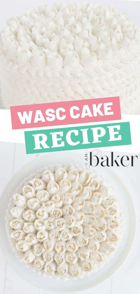 White Almond Sour Cream Cake, Almond Sour Cream Cake, Wasc Cake, Wasc Cake Recipe, I Am Baker, Sour Cream Cake, Semi Homemade, Carrot Cake Recipe, White Cake Mixes