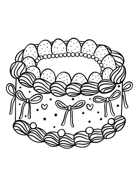 Explore The World Of Food With 40 Free Printable Coloring Pages - ColoringPagesForKids.net Aesthetic Food Coloring Pages, Coloring Pages Aesthetic Food, Food Coloring Pages Free Printable, Food Coloring Page, Coloring Pages Food, Pizza Coloring Page, Cake Coloring Pages, Colored Popcorn, Colouring Sheets For Adults