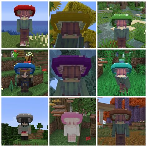 Autumn Minecraft, Minecraft Concept, Mc Mods, Minecraft Seeds, Alien Plants, Tiny Mushroom, Crafting Recipes, Mc Ideas, Cool Minecraft Creations