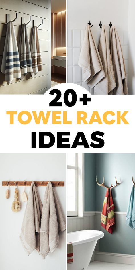 When I moved into my first home, I had to replace all the towel hooks. Why? Because they were old, tattered and just dingy looking. I wanted towel hook ideas that were modern, chic and fit my style. Do you feel the same? Maybe you’re upgrading your bathroom with some serious functionality and style or […] Towels On Hooks In Bathroom, Bathroom Decor Ideas Towel Racks, Diy Bathroom Shelf With Hooks, Diy Farmhouse Bathroom Towel Holder, Hanging Towel Hooks In Bathroom, Multiple Towel Rack Bathroom, Ideas For Towels In Small Bathroom, Towels Hooks In Bathroom, Master Bath Towel Hook Ideas