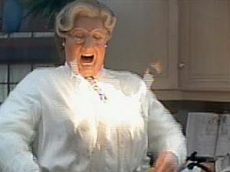 Mrs. Doubtfire Mrs Doubtfire Aesthetic, Mrs Doubtfire Costume, Mrs Doubtfire Quotes, Mrs Doubtfire Movie Poster, Mrs Doubtfire Movie, Ms Doubtfire, Madame Doubtfire, Men Posing, Royal Gala