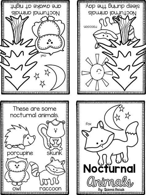 Nocturnal Animals Activities, School For Kindergarten, Forest Animals Preschool, Forest Animals Theme, Kissing Hand, The Kissing Hand, First Week Of School, Preschool Class, Fall Preschool