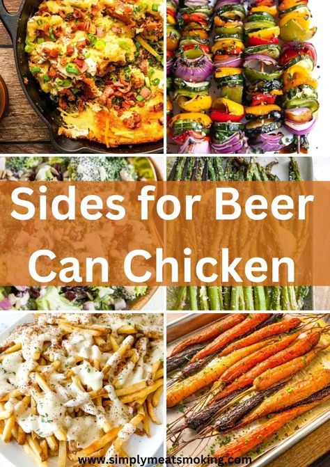 Smoked Beer Can Chicken, Simple Sides, Sides For Chicken, Can Chicken Recipes, Parmesan Green Beans, Delicious Sides, Beer Chicken, Can Chicken, Side Dishes For Chicken