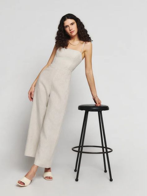 Search Results | Reformation Linen Jumpsuit Outfit, 2023 Jumpsuit, Aesthetic 2023, One And Done, Europe Outfits, Mid Heel Sandals, Jumpsuit Outfit, Jumpsuit Summer, Linen Jumpsuit