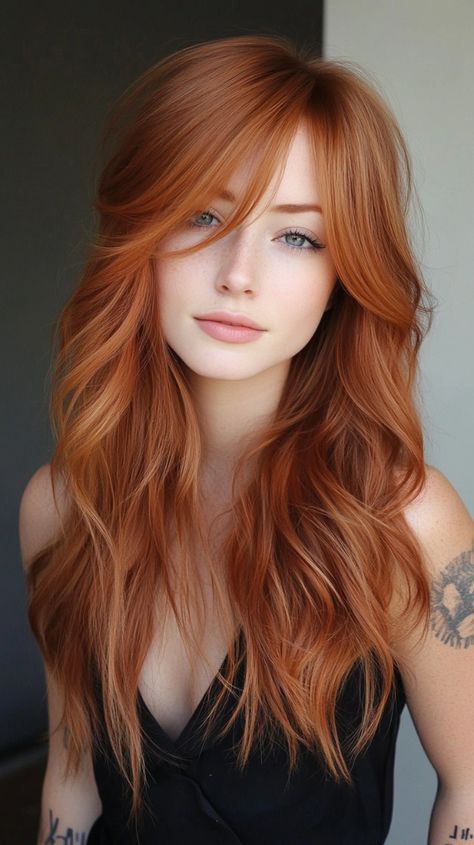 Red Hair Blue Eyes, Red Hair Inspiration, Copper Red Hair, Red Haired Beauty, Ginger Hair Color, Red Hair Woman, Copper Hair Color, Beautiful Red Hair, Long Red Hair