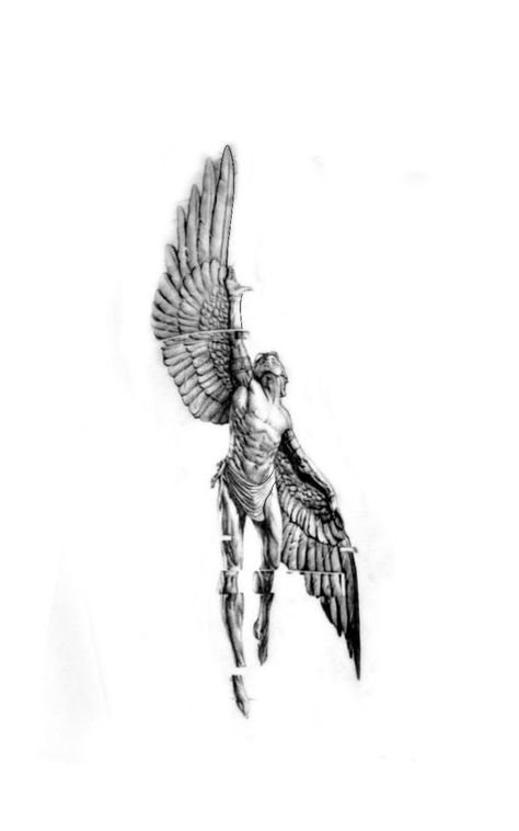 Filler Tattoo Ideas Gap Men Arm, Modern Tattoo Sleeve, Microrealism Tattoo Men, Long Tattoo Ideas, Long Tattoos, Long Tattoo, Archangel Michael Tattoo, Best Tattoo Ideas For Men, Icarus Tattoo