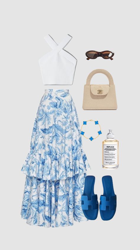 #beachoutfit #outfit #outfitinspo #coastal #coastaloutfit #beachgirl #blueoutfit #chanel #hermes #vancleefarpels #matildadjerf #basic #basicoutfit #elegant #oldmoney #simple #simpleoutfit #elegantoutfit Matilda Djerf, Blue Outfit, Basic Outfits, Vacation Outfits, Beach Girl, Elegant Outfit, Old Money, Simple Outfits, Summer Looks